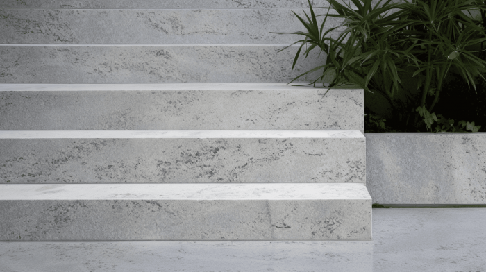 Ступени из гранита Colonial White (Колониал Вайт)
